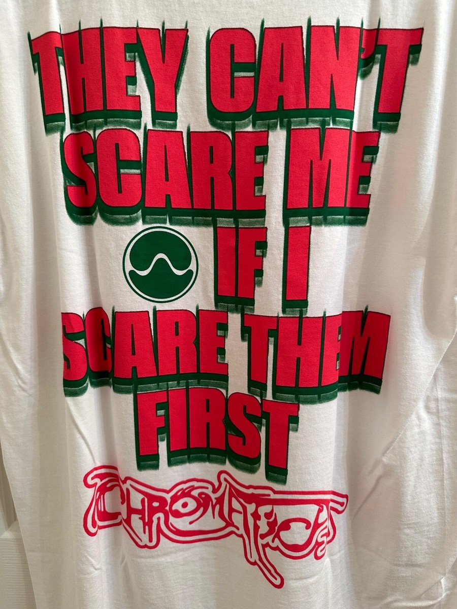 Lady Gaga「LADY GAGA SCARE TEE WHITE XL」 Lady Gaga Chromatica Scare Me UO T Shirt Mens Size Large NWT