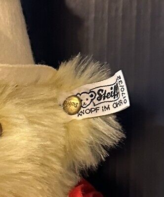 Steiff Teddy Clown Bear 1926 Replica Original Tags Box and Steiff Teddy Clown Bear 1926 Replica Original Tags Box and