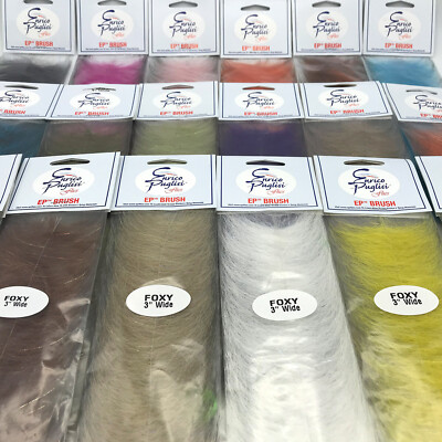 EP FOXY BRUSH 3'' - Fly Tying Tarpon Salmon Steelhead Intruders Enrico Puglisi