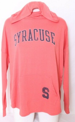 NEW Syracuse Orange LS shirt Hoodie Pocket Pullover LS T-shirt Pinkish Women's M