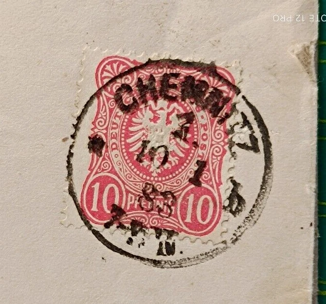 Alemania Carta Portada 1883, Expedición Polar Internacional a Point Barrow, Alaska Foto 3 de 4