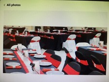 Spandex Chair Sashes Bands 100PCS Stretch Chair Cover Ties Bows with Buckle S...