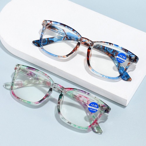 Gafas de lectura de gran tamaño para mujer dama antiluz azul presbicia +1.0 ~ 4.0 NUEVAS - Imagen 11 de 14