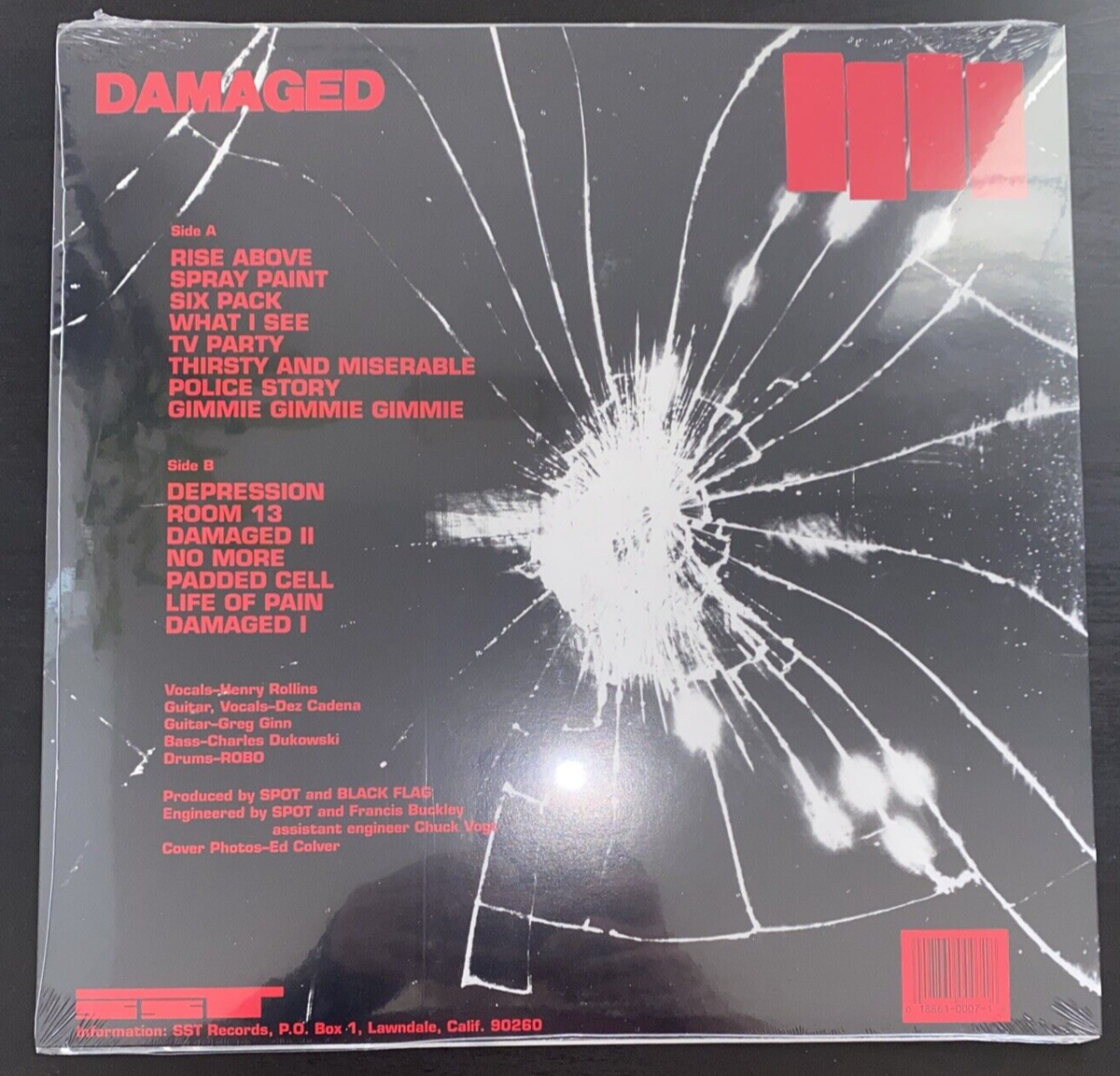 米LP Black Flag Damaged SST007 SST Records /00260 BLACK FLAG DAMAGED VINYL LP SST 007 SEALED MINT | eBay