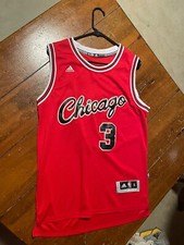 Dwyane Wade Chicago Bulls Red Adidas Swingman Adult Small Jersey