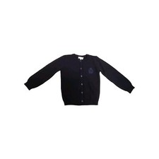 NWT NEW Gucci Boys girls navy cashmere wool Cardigan with emblem Logo 24m