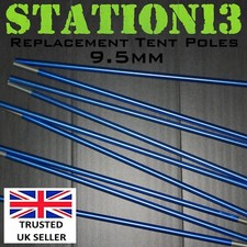 9.5mm Replacement Tent Poles & Fittings - 7001-T6 Aluminium Alloy - STATION13