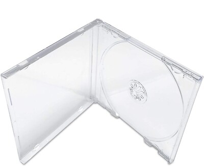 Sony PlayStation 1 PS1 PSOne Dreamcast Replacement Clear CD Disc Jewel Cases -50
