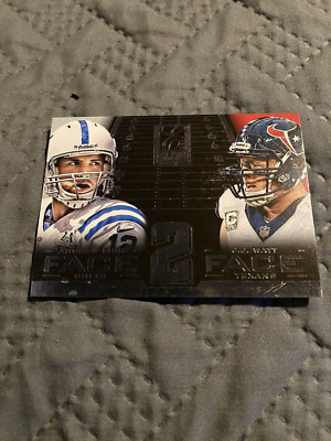 2014 Elite Face 2 Face Silver #10 J.J. Watt Texans/Andrew Luck Colts