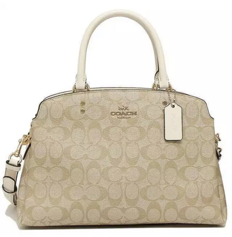 Coach 91495 Imdqc Handbag Shoulder Bag Outlet Women Light Khaki 3031 brand  new | eBay