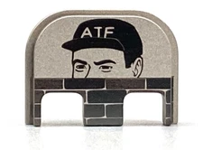 Back Plate For Glock ATF Meme Steel Stainless Steel (CHOOSE MODEL)