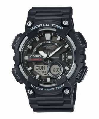 Casio AEQ-110W-1AVEF Herrenuhr Weltzeit Resin Armband 