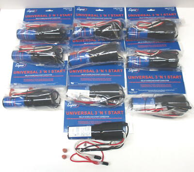 URC0410 10 Pack SUPCO Refrigerator Relay Overload Capacitor 1/4 1/3 HP 3 n' 1