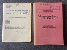 📘DB Fahrplananordnung 100 A Juni 1980 BD Essen Entlastungszüge Fest-Ferienverk.