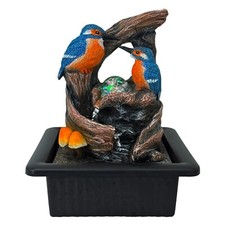Indoor Water Feature LED Lights King of the Riverbank Water Fountain