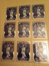 Lot of 9 - 2023 Bowman Chrome Prospects Alejandro Osuna #BCP-131 1st Bowman