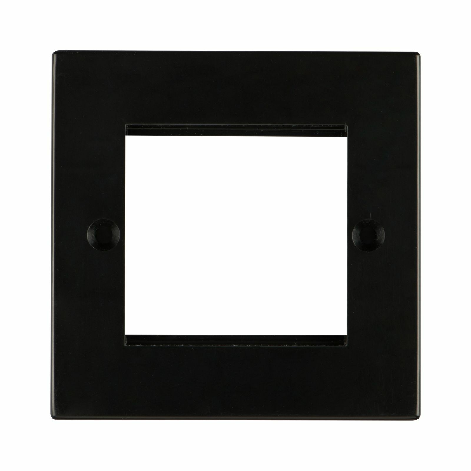 Arlec 1 Gang 2 Module Unfurnished Modular Plate - Black