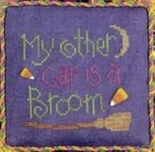 MY OTHER CAR IS A BROOM Cross Stitch Pattern/Chart by Lizzie Kate