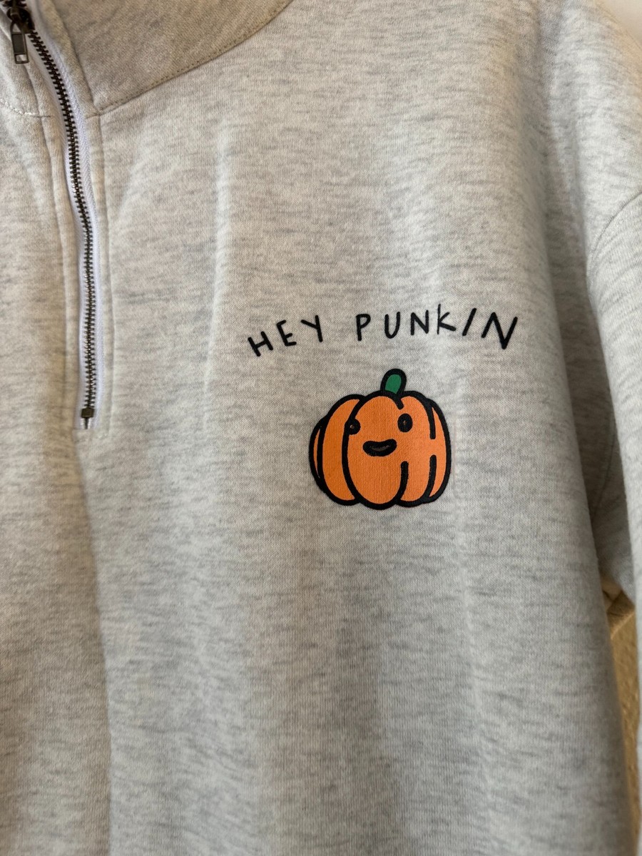 Hey Punkin Hey Pumpkin Quarter Zip Sweatshirt Chicyea Women's Hey
