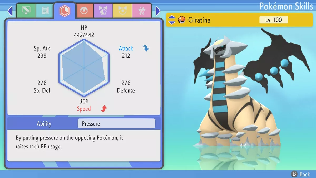 Shiny Giratina Battle Ready 6 IV for Pokemon Brilliant Diamond/Shining  Pearl