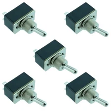 5 x R13-2-05 On-Off Standard Toggle Flick Switch SPST Auto Car