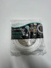 Metpure Ice Maker Fridge 1/4 Valve & Supply Line Fitting ICEMK2514 for 1/2" 3/8"