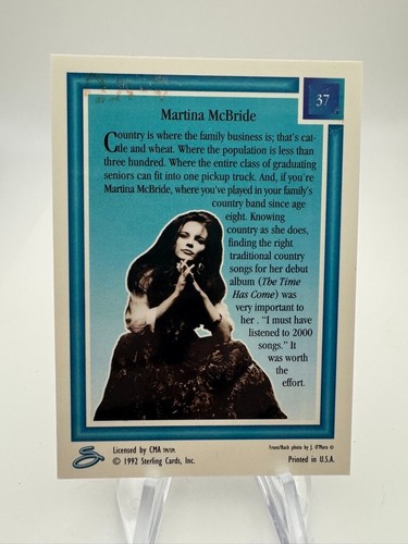 COUNTRY GOLD Base Cards Your Pick Singers #1-100 Complete your Set 1992 Sterling - Picture 90 of 210