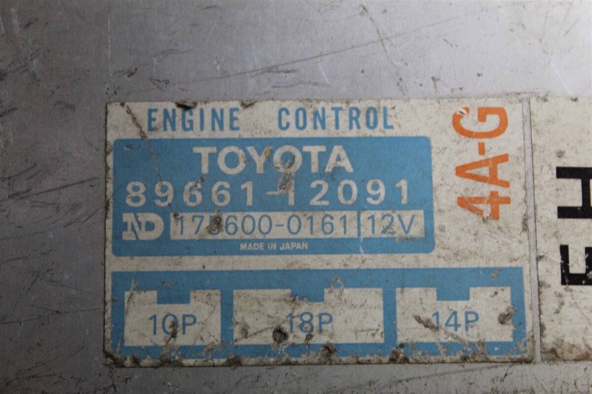Ae86 OEM ECU Corolla GTS Kouki 89661-12091 4age Engine Ae86 OEM ECU Corolla GTS Kouki 89661-12091 4age Engine