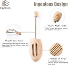 Adjustable Wood Shoe Trees With Spring,Wooden Shoes Tree For Men Women,Shoe ...