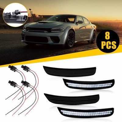 For 2016-2022 Dodge Charger IP67 LED Side Marker Lights Wiring Harness Plug Set