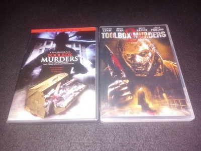 Toolbox Murders 1 2 DVD Lot Tobe Hooper Dean C Jones Angela Bettis OOP Rare Htf