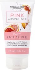 Creightons Pink Grapefruit Daily Face Scrub (150ml) - Unclog pores with Walnut