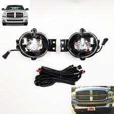 Led Fog Lights Clear Lens Fit 2003-2009 Dodge Ram 2500 3500 Wwire Black Housing