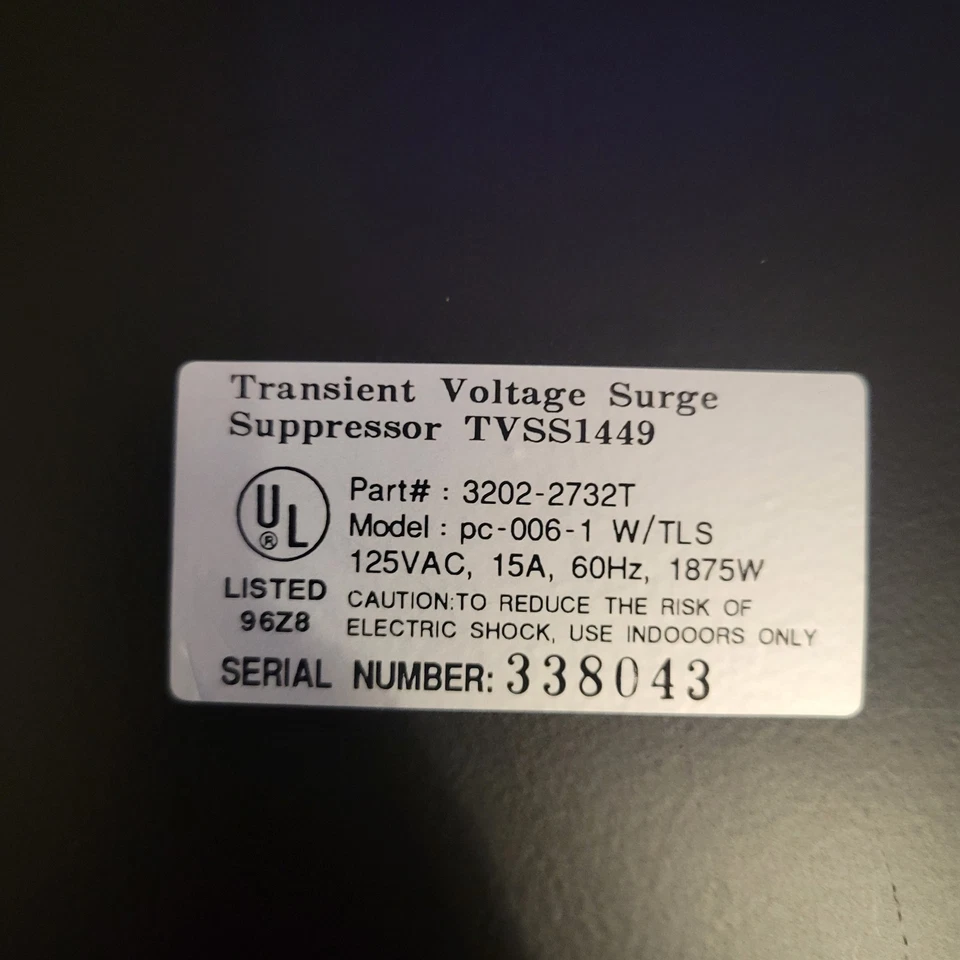 Memorex Power Center Surge Suppressor TVSS1449 PC-006-1 Vintage Computer - Image 2 of 4