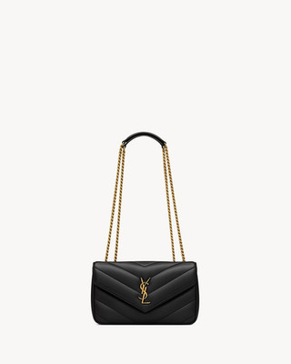 Saint Laurent Loulou Small Schultertasche Schwarz Glattleder Neu & Original