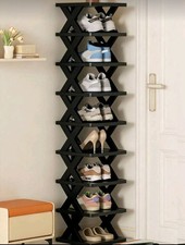 9-Layer Narrow Shoe Rack – Slim Vertical Storage for Entrance & Small Spaces