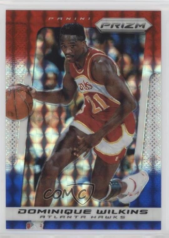 2013-14 Panini Prizm Red White & Blue Mosaic Dominique Wilkins #243 HOF h8k