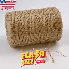 Natural Jute Twine 600 Feet Long Twine String for Crafts Gift Wrapping Packing