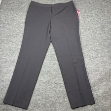 NWT Vince Camuto Essentials Rich Black Straight Leg Dress Pants Women's 12