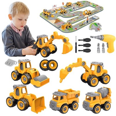 Take Apart Construction Truck Excavator Toys for Kids Ages 3-8, STEM Learning...