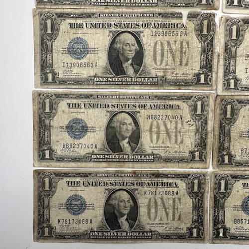 Lote de 14 certificados de plata divertidos de $1 de 1929. Lote.230 - Imagen 4 de 14