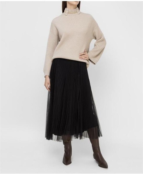 Women Brunello Cucinelli Skirt Black Cotton 36 / S