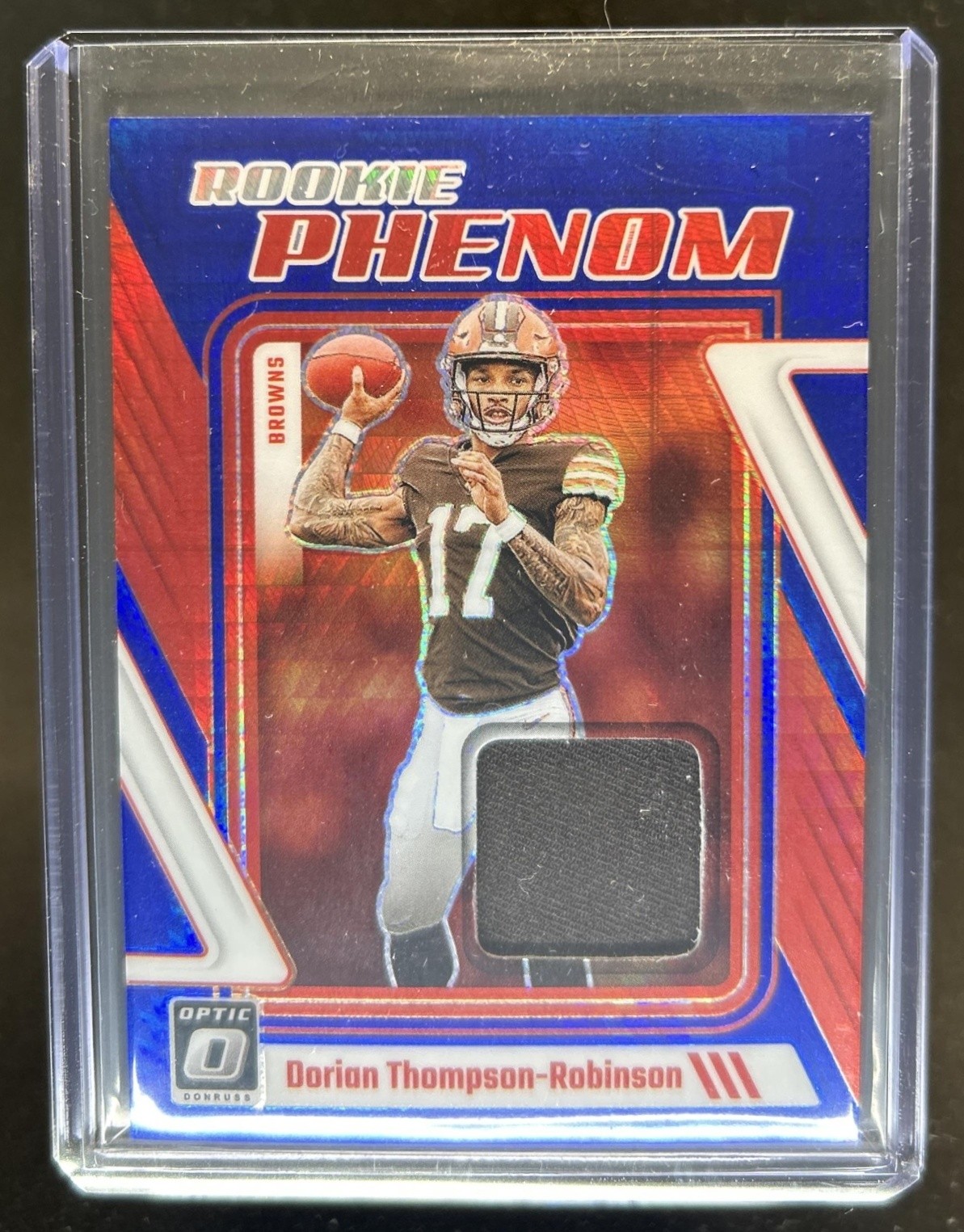 Dorian Thompson-Robinson Panini Donruss Optic Rookie Phenoms Relics #RPDTR Blue Hyper