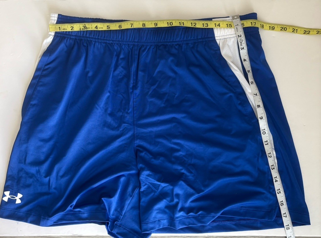 Under Armour Tech Vent Blue 6” Athletic Shorts Mens X-Large NWT thumbnail 3