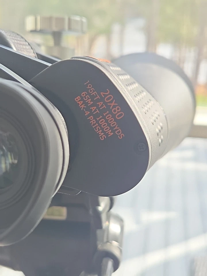 Celestron Skymaster 20x80 multicoated Bak-4 prism binoculars with Ultima tripod - Image 4 of 4