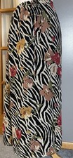 Vtg Anthropologie Lapis Floral Maxi Skirt 1X Ivory Beige Silky Touch USA Made