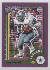 2022 Classics Legends Timeless Tributes Purple 14/50 Tony Dorsett #114 HOF 19lw