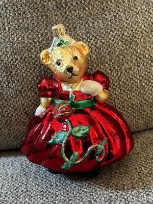 Christopher Radko Muffy VanderBear Grand Vanderball Ornament New