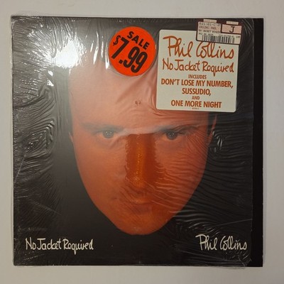 PHIL COLLINS - No Jacket Required (1985) Vinyl LP Hype Sticker Atlantic Records
