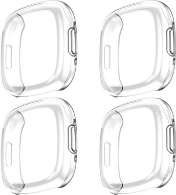 4-Pack Case with Screen Protector for Fitbit Sense 2/Versa 4
